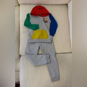 United Colors Of Benetton Multicolor Kids Hoodie and pants
